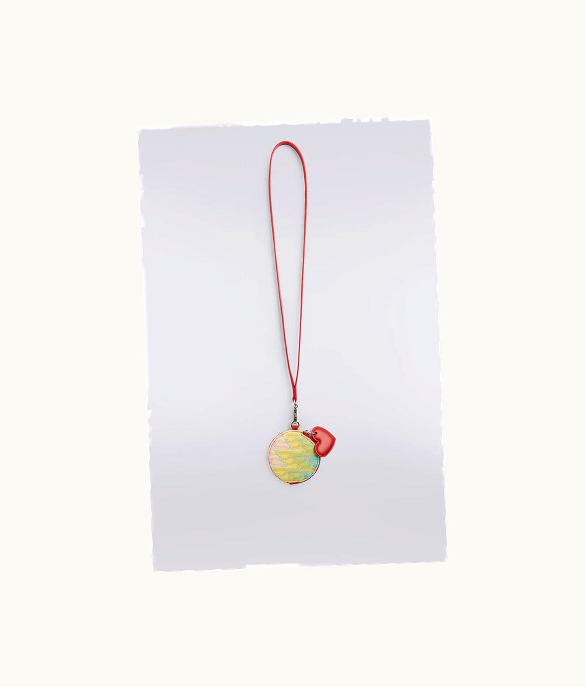 Missoni Missoni Leather And Viscose Coin Purse With Heart Charm