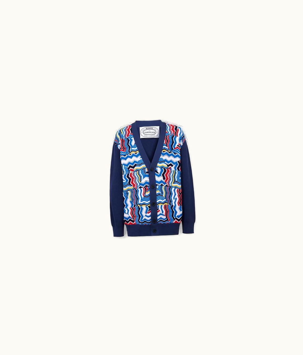 Missoni Missoni Oversized Viscose Blend Cardigan With Patchwork Inserts