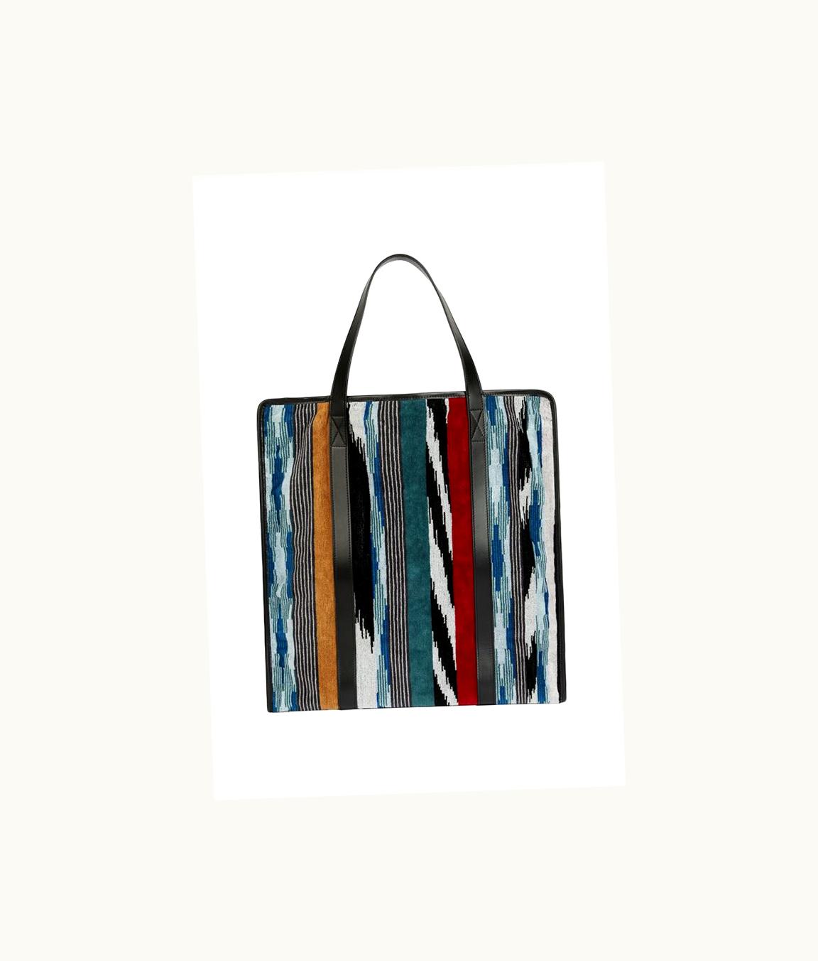 Missoni Missoni Cotton Terry Bag With Leather Borders And Handles UZ0151625