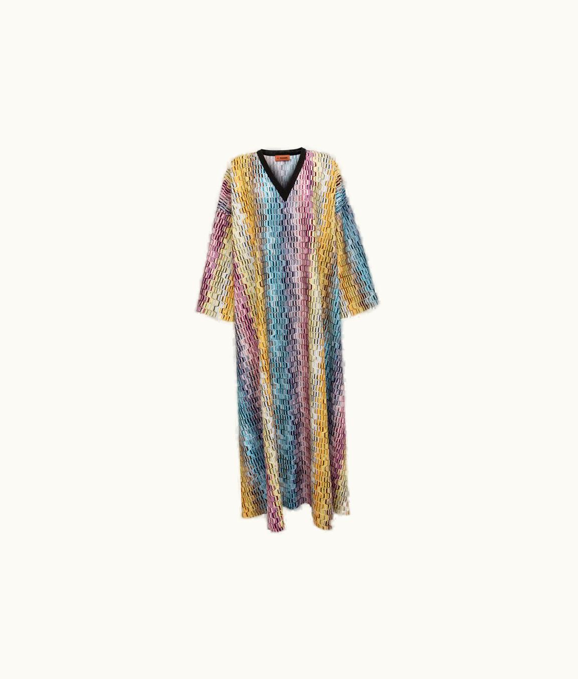 Missoni Missoni Long-Sleeved Kaftan In Viscose Blend With Lamé