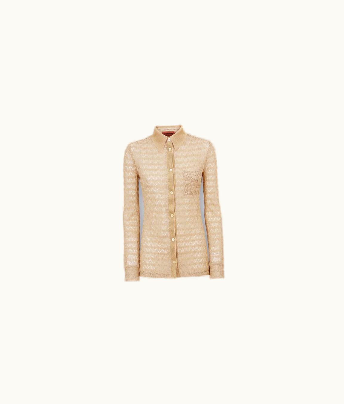 Missoni Missoni Viscose Blend Lace Effect Shirt With Lamé