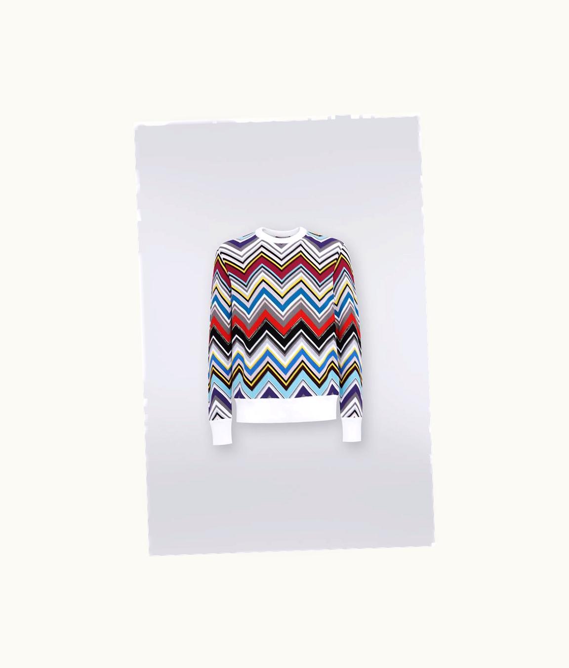 Missoni Missoni Wool And Viscose Blend Crew-Neck Pullover With Plain Trim