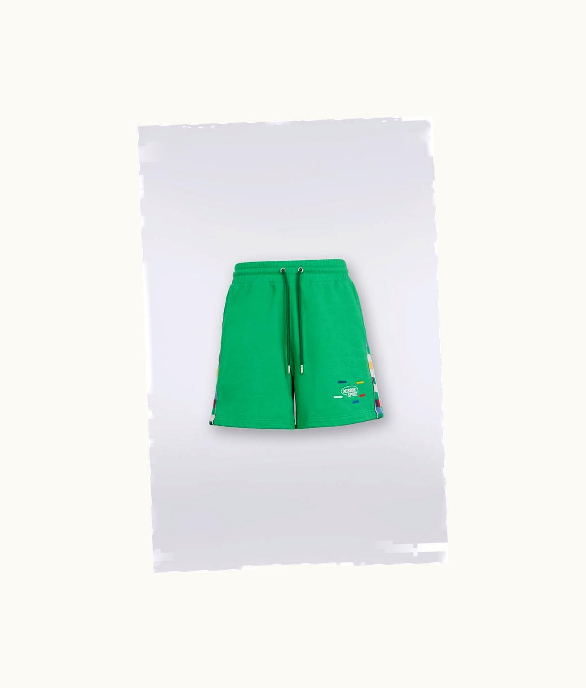 Missoni Missoni Cotton And Viscose Jersey Shorts With Knitted Bands