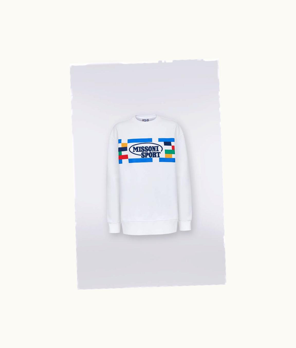 Missoni Missoni Crew-Neck Cotton Sweatshirt With Legacy Logo And Logo Lettering UZ0152358