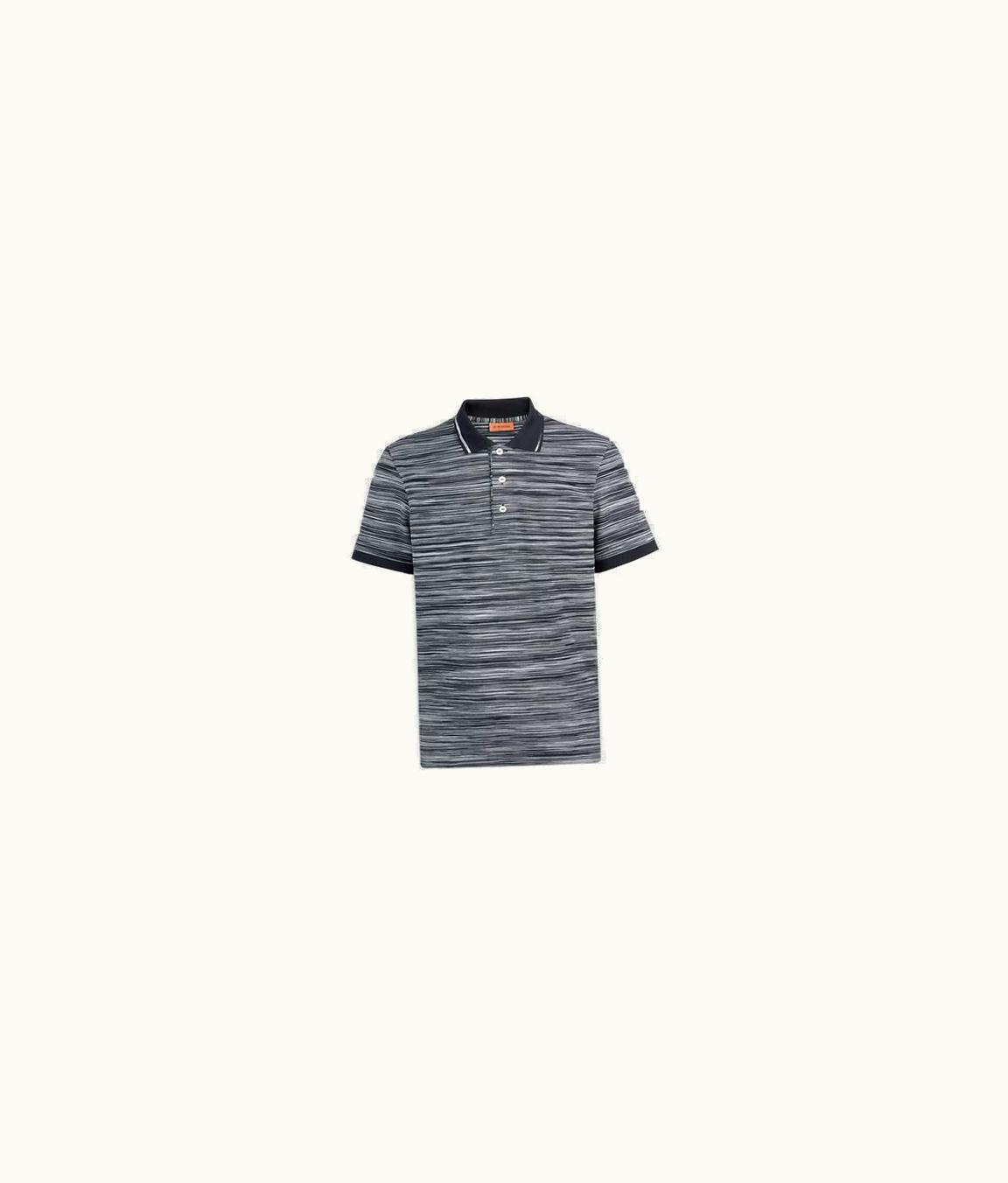 Missoni Missoni Polo Shirt With Short Sleeves Black And White UZ0152364