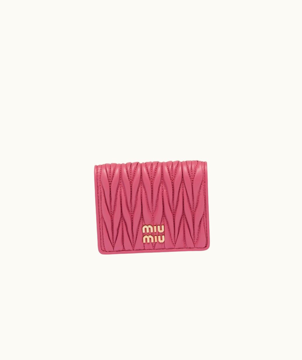 Miu Miu Miu Miu Small Matelassé Nappa Leather Wallet UZ0152380