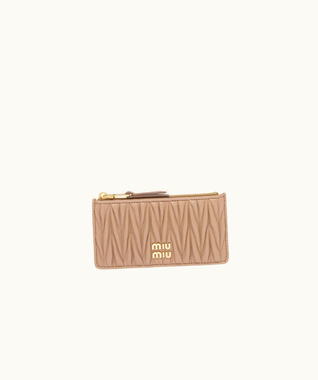 Miu Miu Miu Miu Matelassé Nappa Leather Envelope Wallet UZ0152385