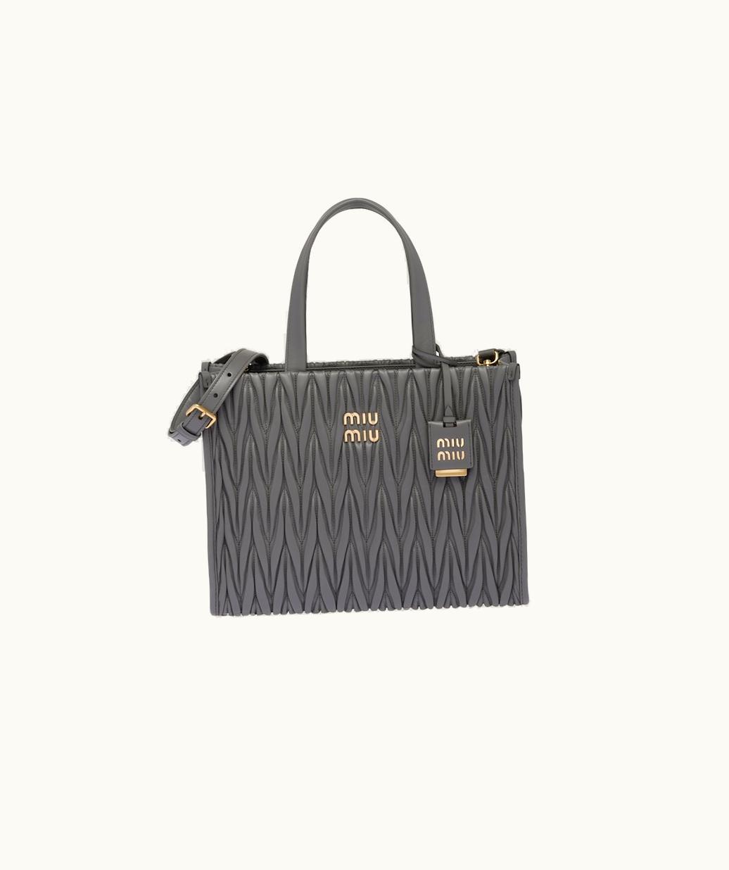 Miu Miu Miu Miu Matelassé Nappa Leather Tote UZ0152393