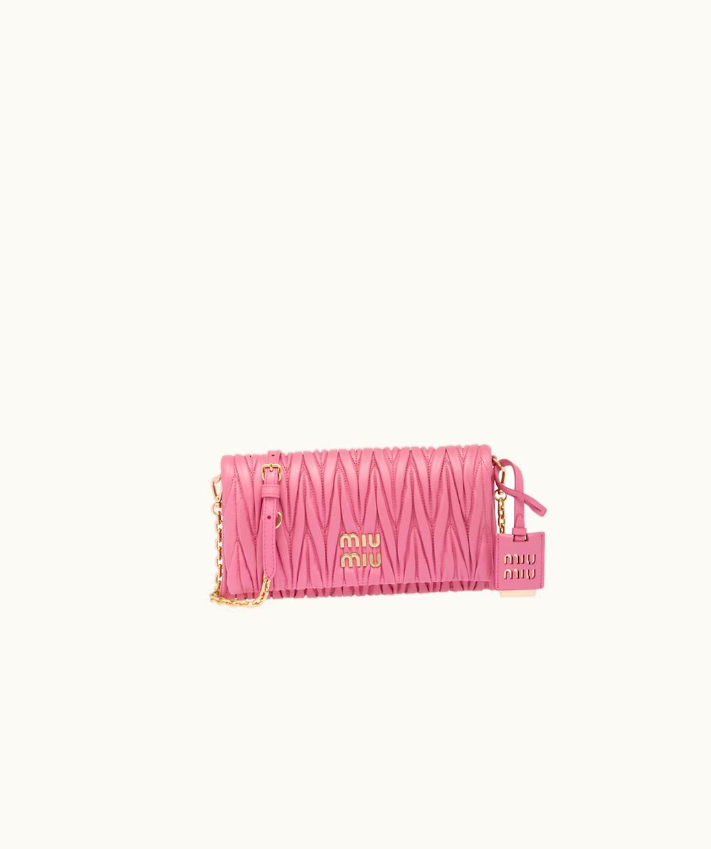 Miu Miu Miu Miu Matelassé Nappa Leather Shoulder Bag UZ0152414