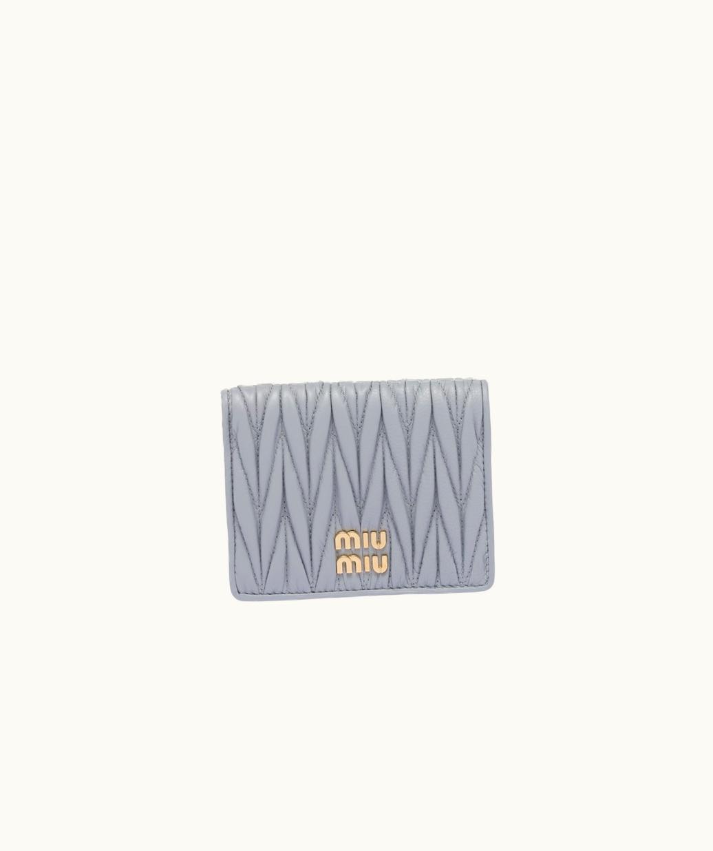 Miu Miu Miu Miu Small Matelassé Nappa Leather Wallet UZ0152422