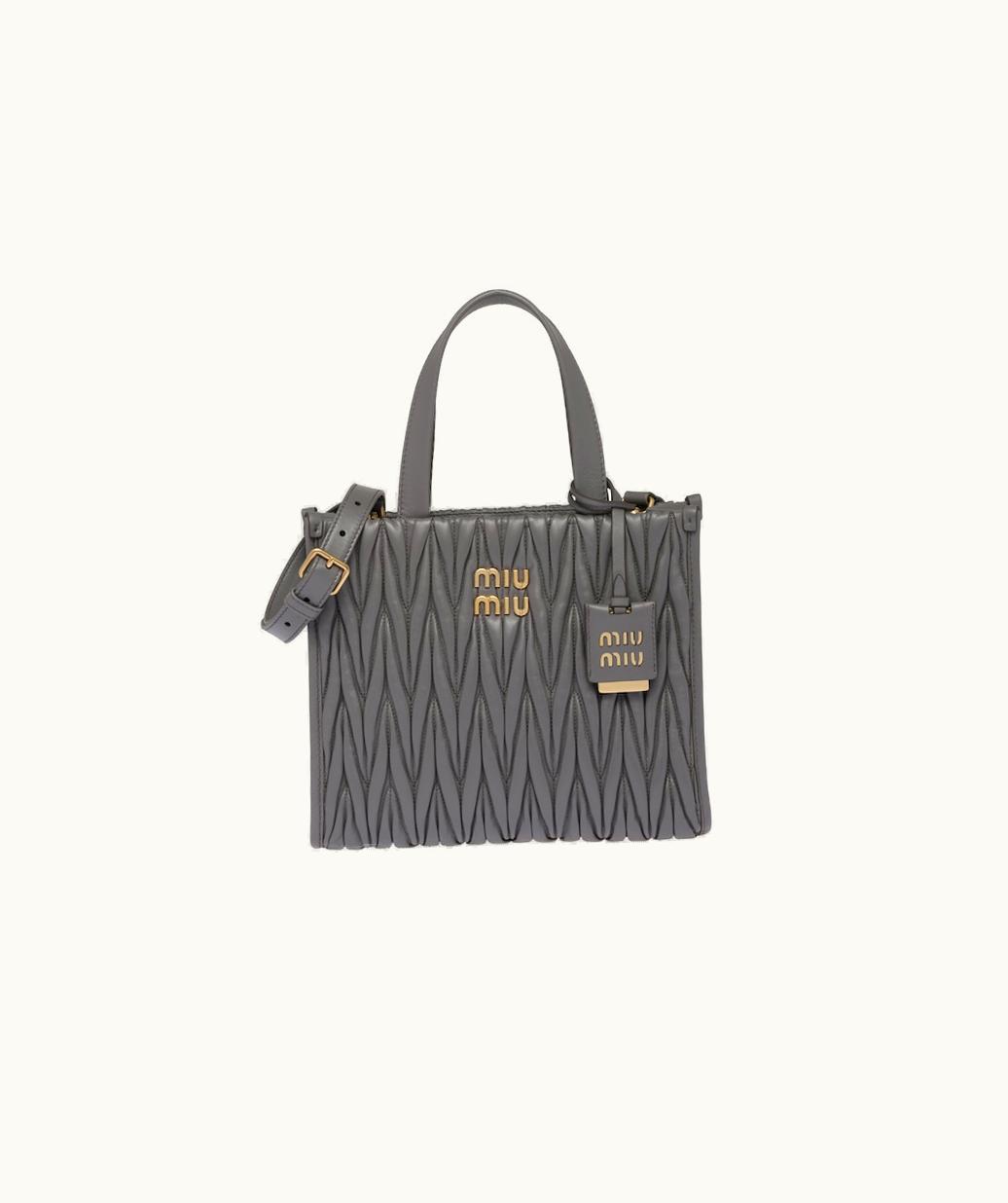 Miu Miu Miu Miu Matelassé Nappa Leather Tote UZ0152452