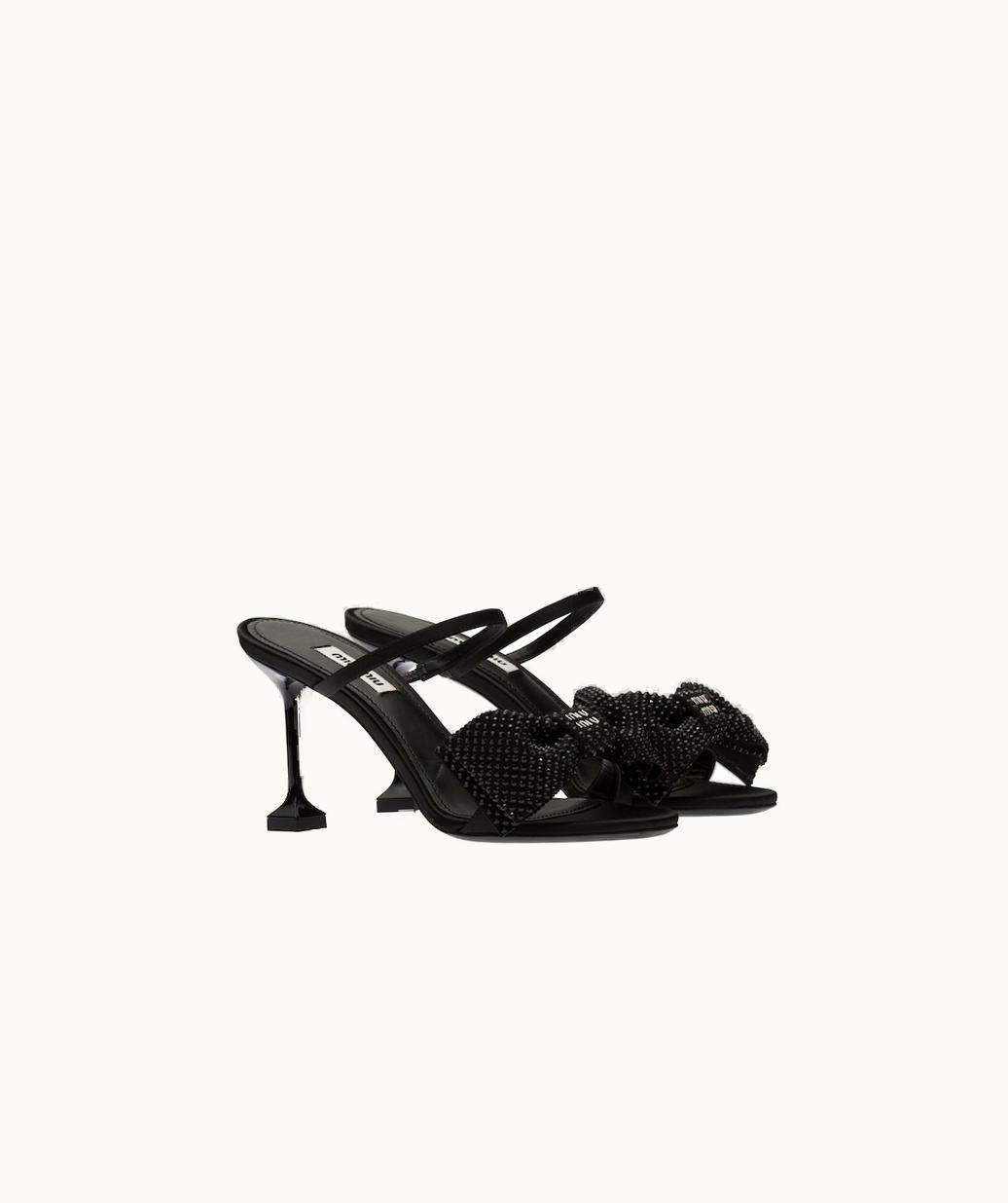 Miu Miu Miu Miu Satin Bow Sandals