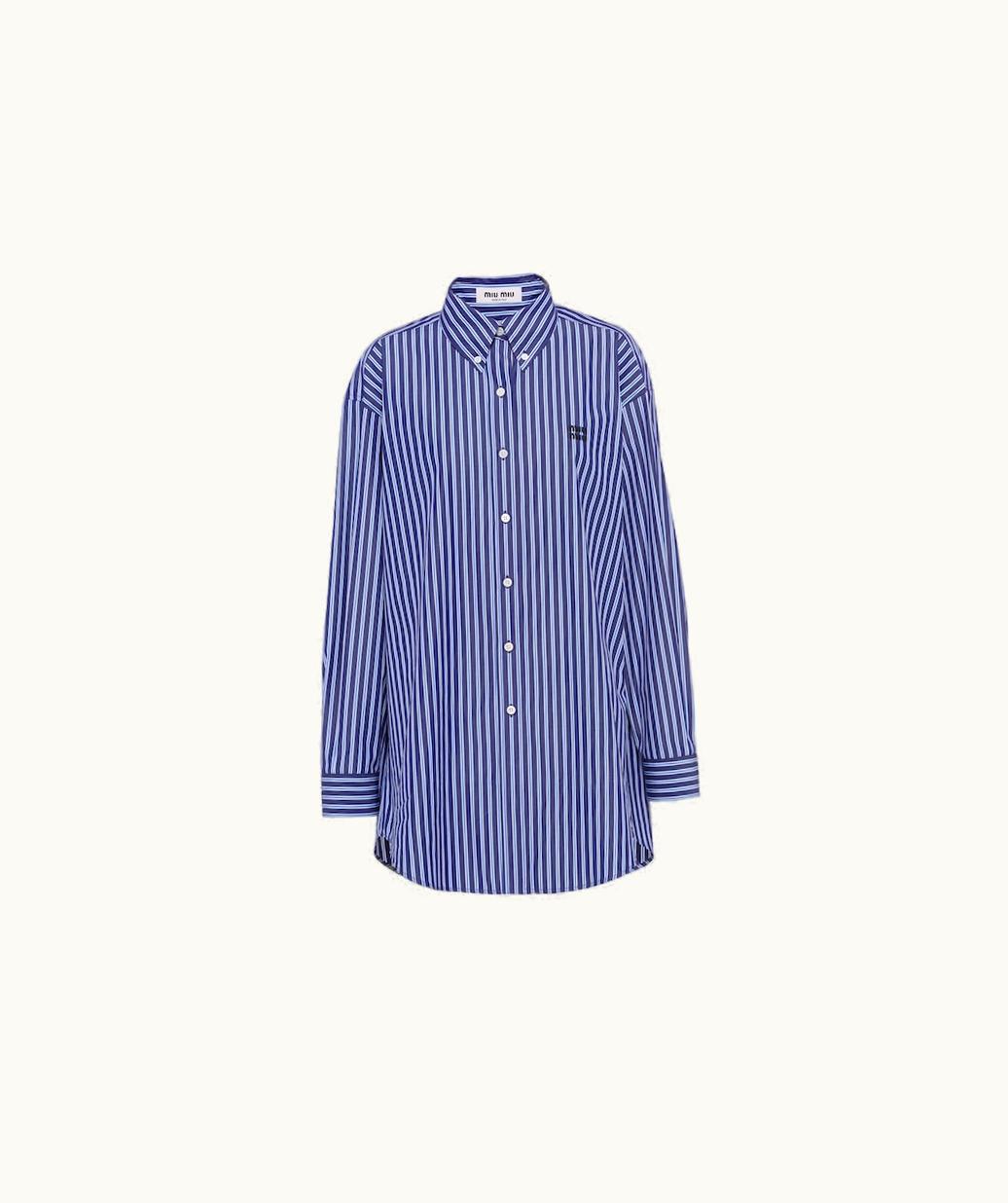 Miu Miu Miu Miu Oversized Poplin Shirt