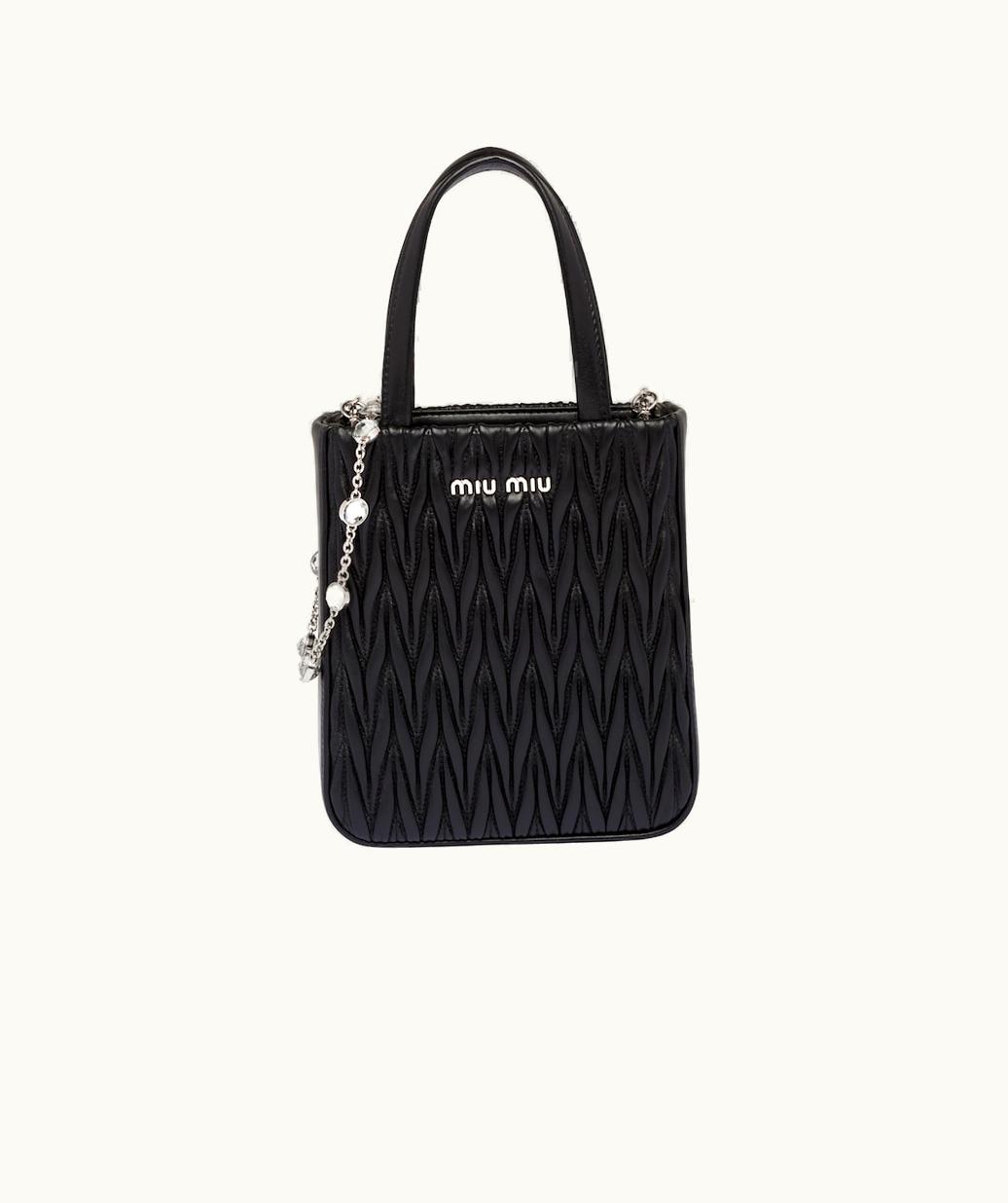 Miu Miu Miu Miu Matelassé Nappa Leather Handbag UZ0152473