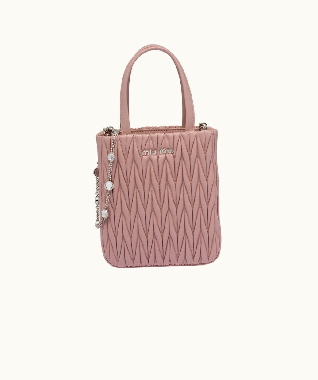 Miu Miu Miu Miu Matelassé Nappa Leather Handbag UZ0152478