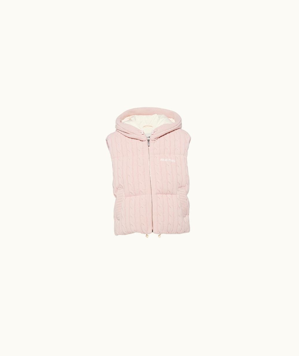 Miu Miu Miu Miu Padded Cashmere Wool Down Vest UZ0152512