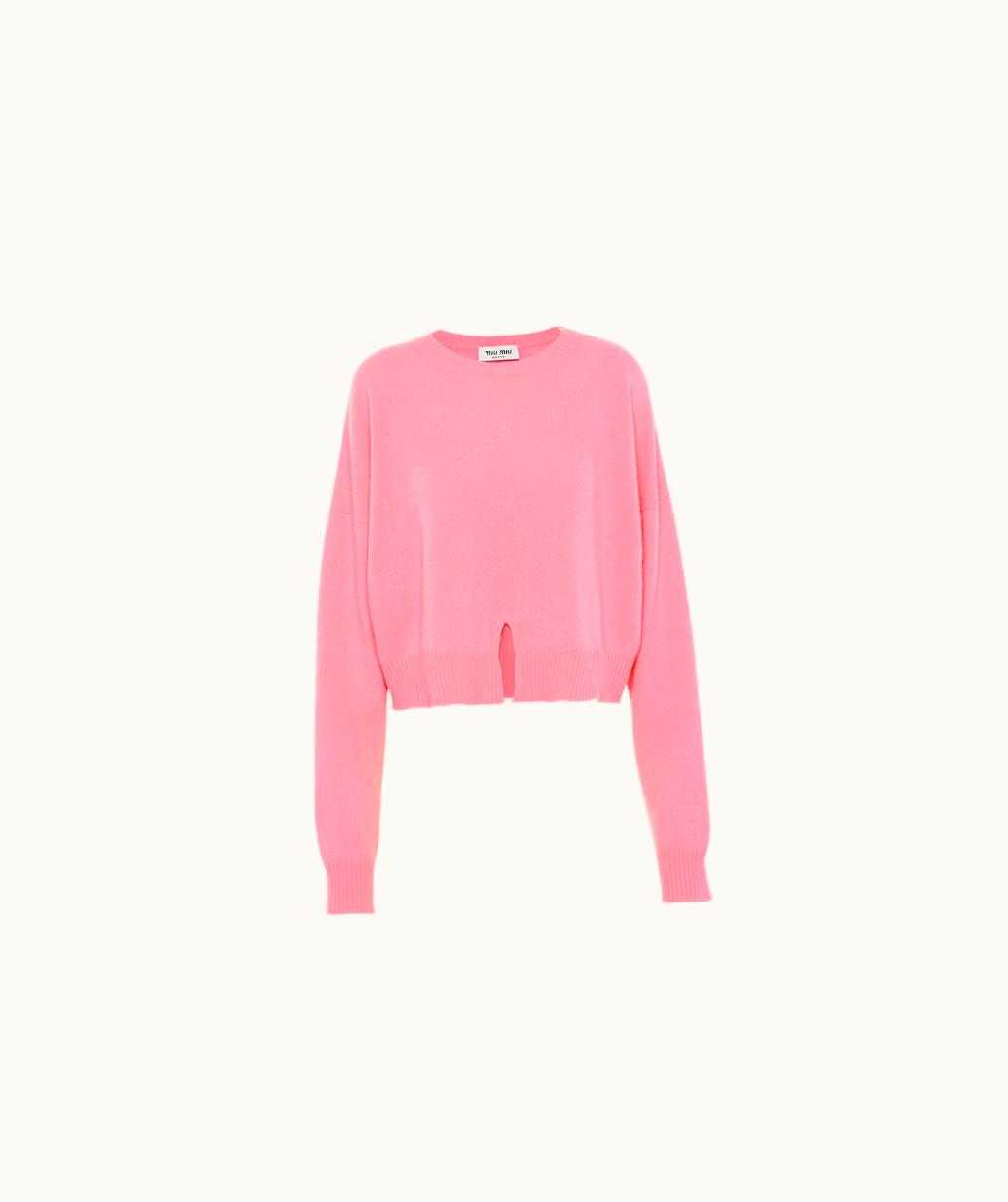 Miu Miu Miu Miu Cashmere Crew-Neck Sweater UZ0152518