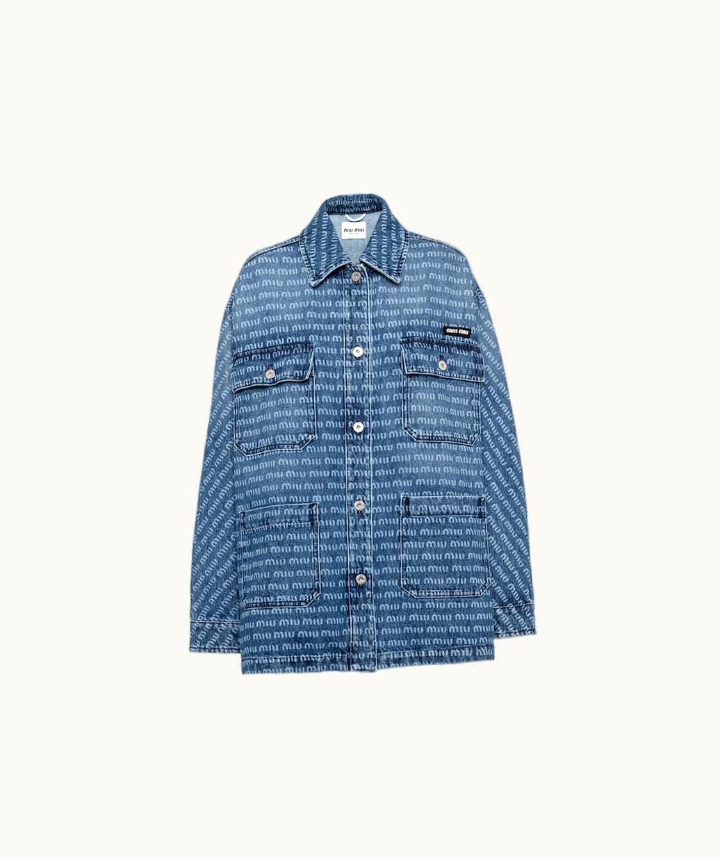 Miu Miu Miu Miu Denim Blouson Jacket UZ0152536