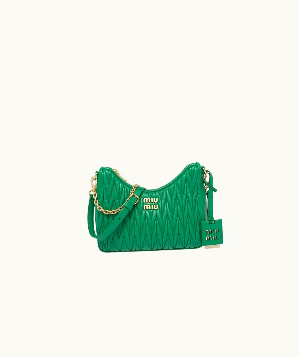 Miu Miu Miu Miu Matelassé Nappa Leather Shoulder Bag UZ0152544