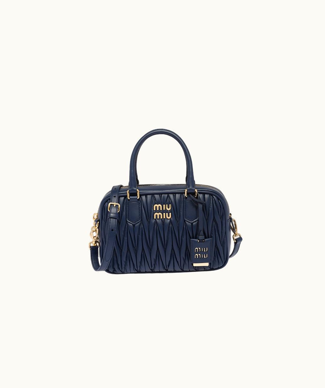 Miu Miu Miu Miu Matelassé Nappa Leather Top-Handle Bag UZ0152581