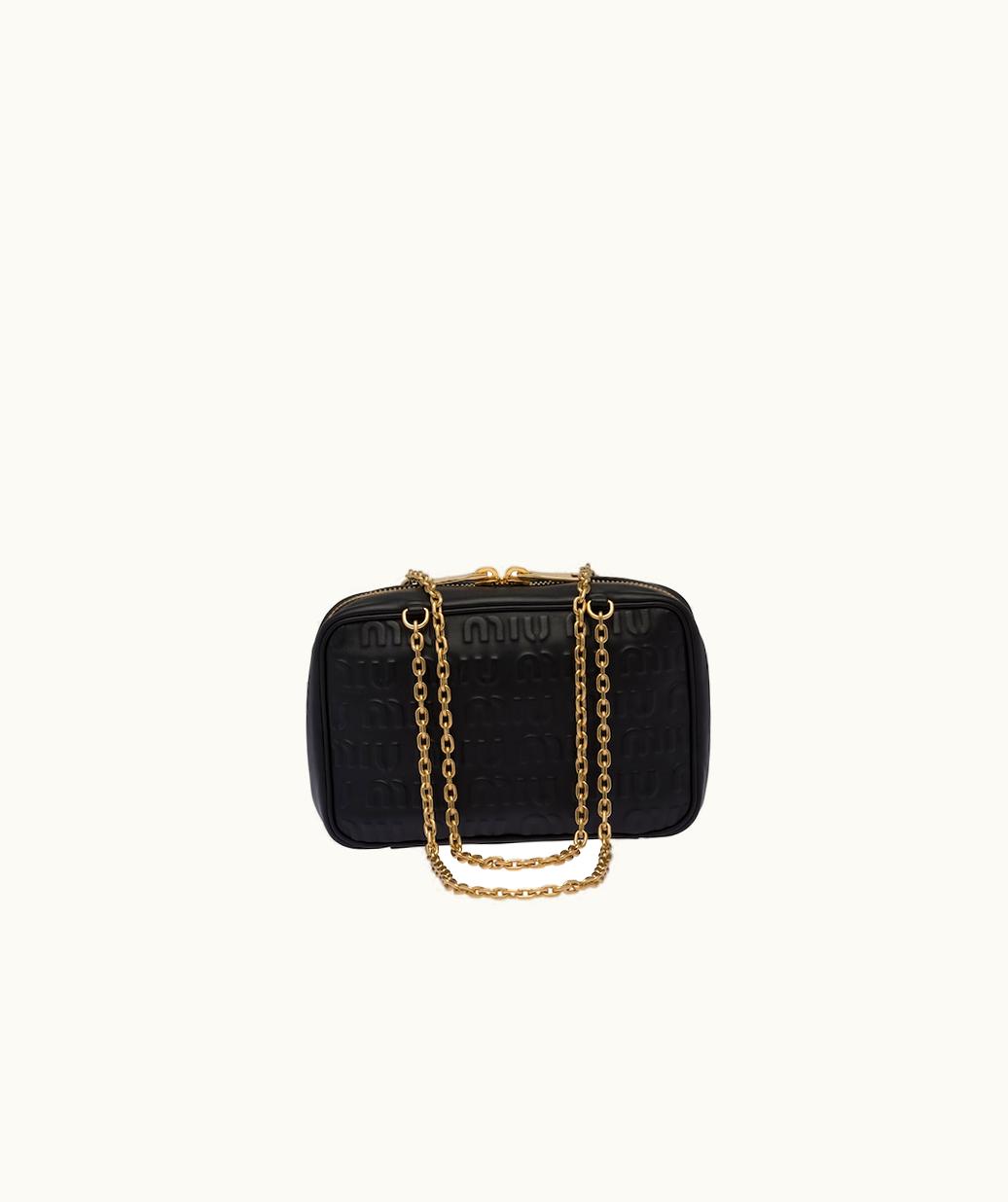 Miu Miu Miu Miu Logo-Embossed Leather Top-Handle Bag UZ0152622