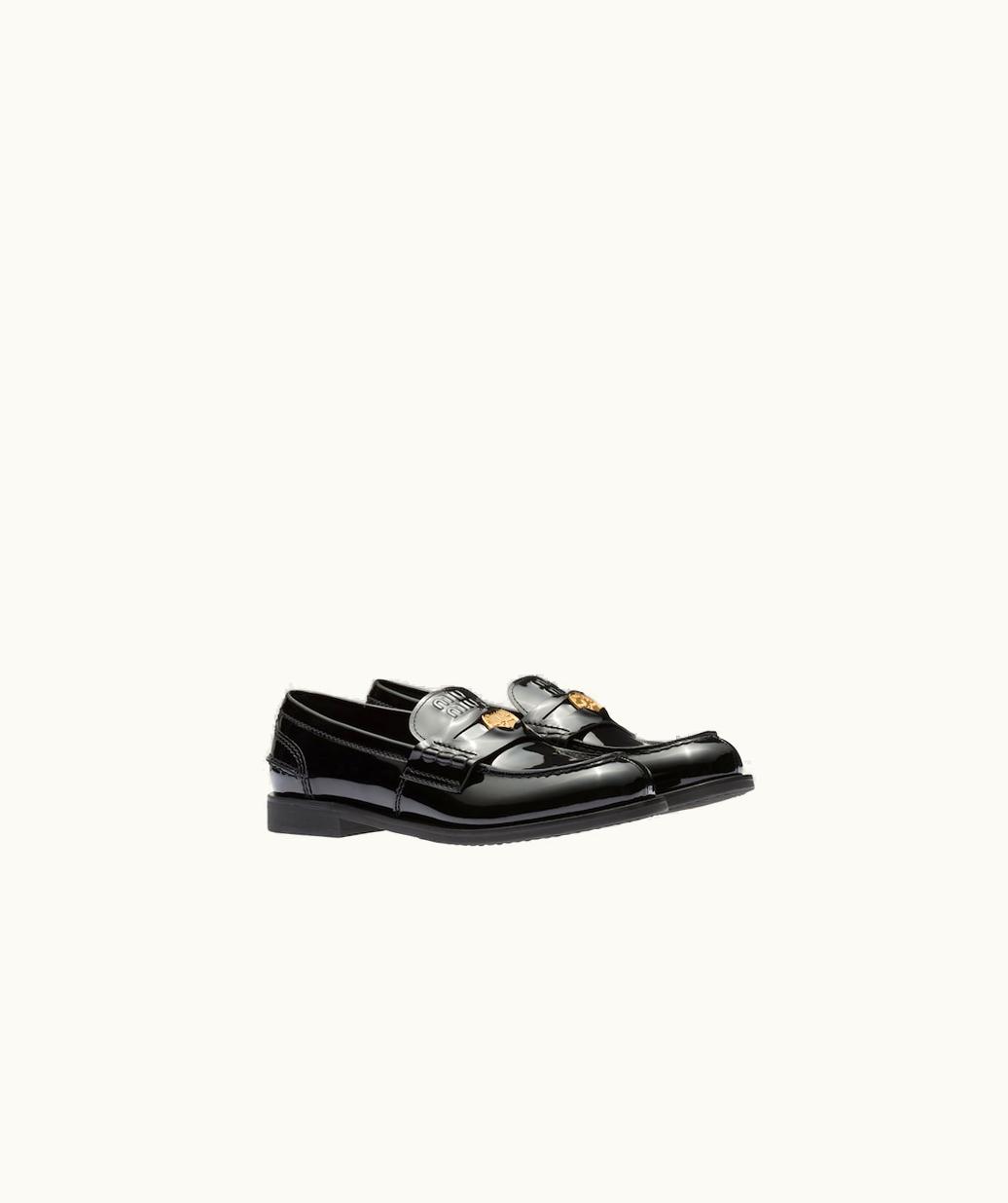 Miu Miu Miu Miu Patent Leather Penny Loafers