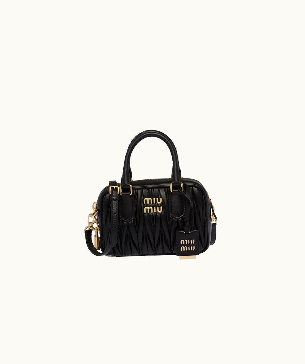 Miu Miu Miu Miu Matelassé Nappa Leather Top-Handle Bag UZ0152648