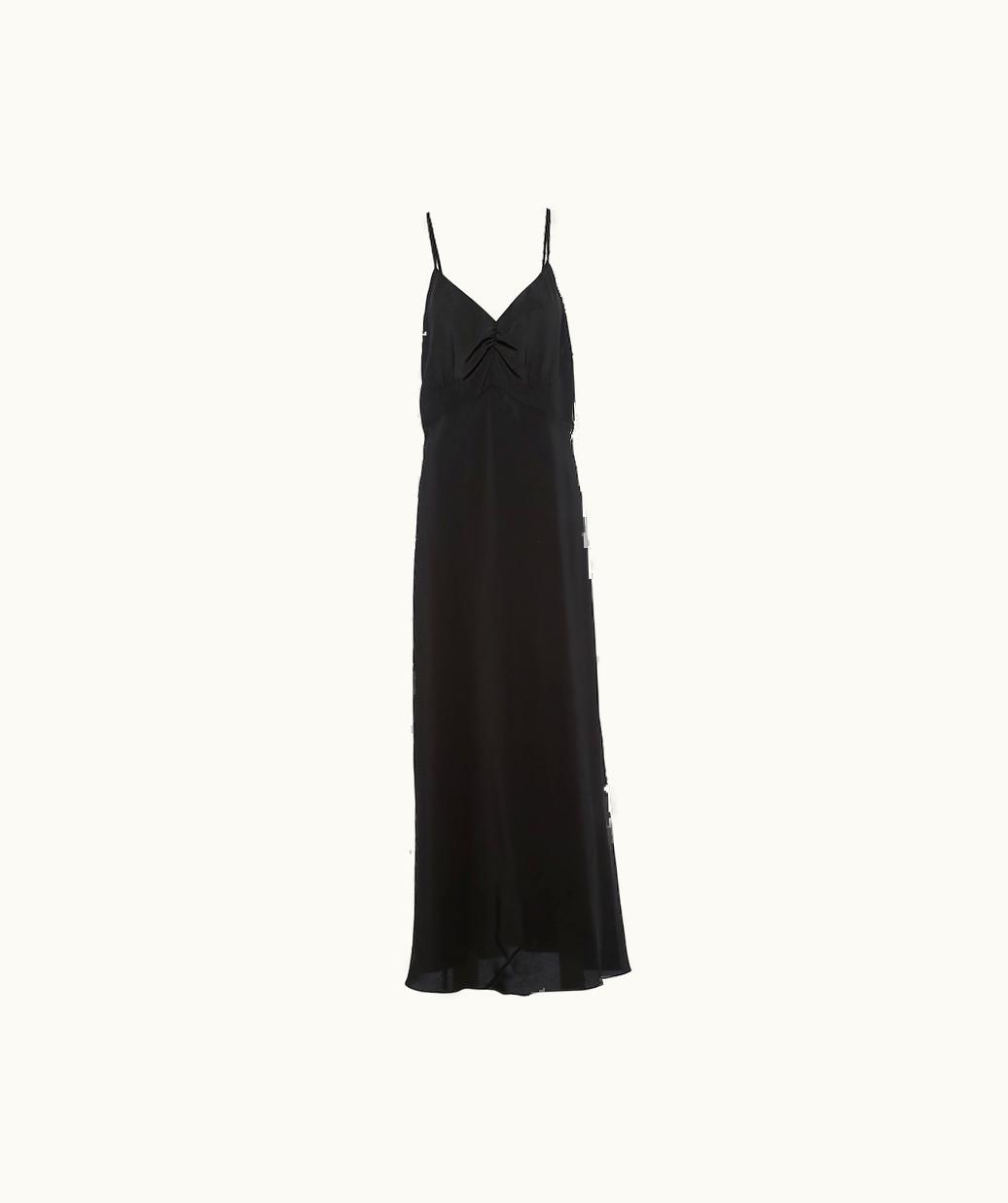Miu Miu Miu Miu Crepe De Chine Long Dress UZ0152679