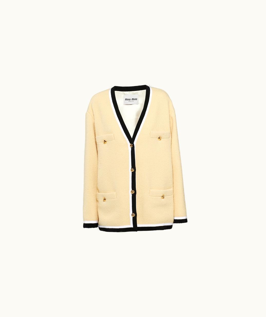 Miu Miu Miu Miu Single-Breasted Bouclé Jacket UZ0152708