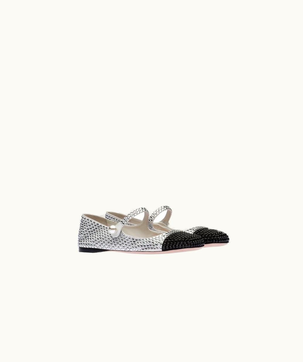 Miu Miu Miu Miu Cotton Gabardine Ballerinas