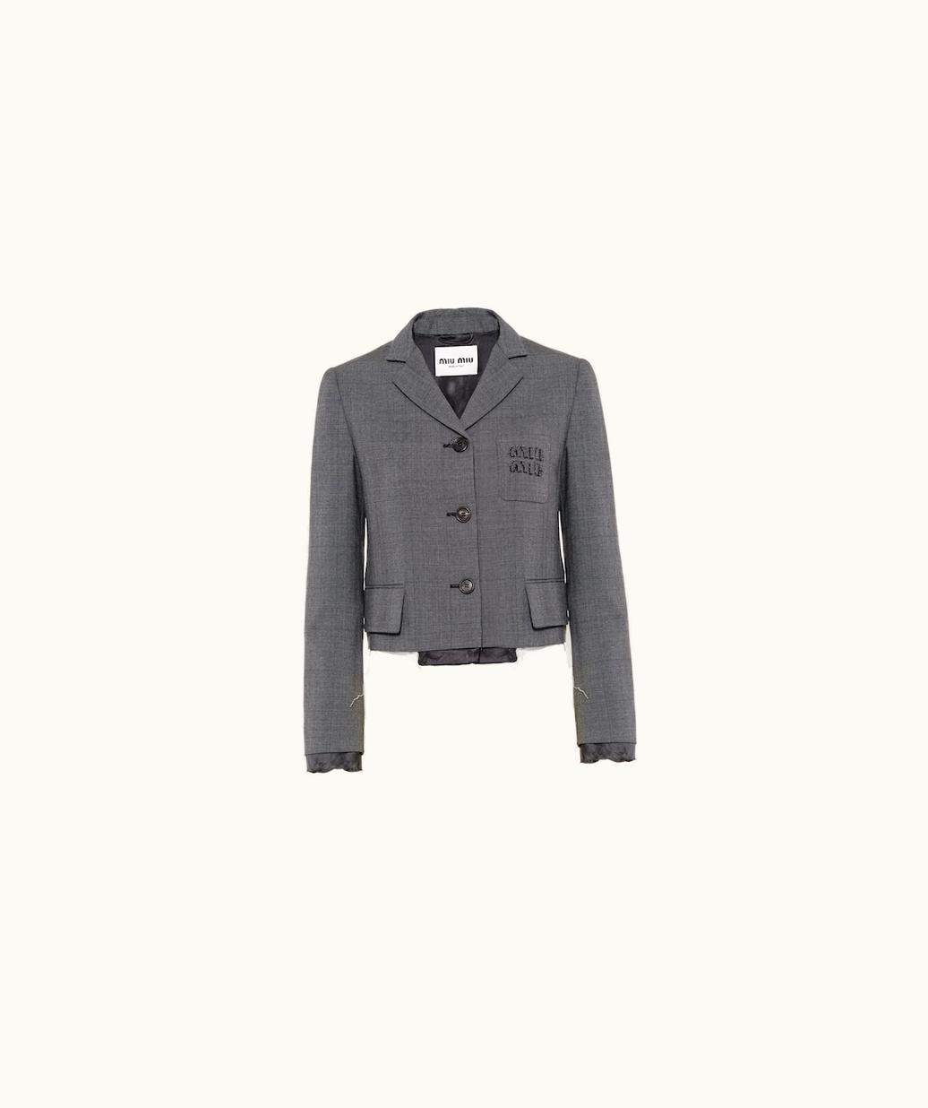 Miu Miu Miu Miu Single-Breasted Prince Of Wales Check Jacket