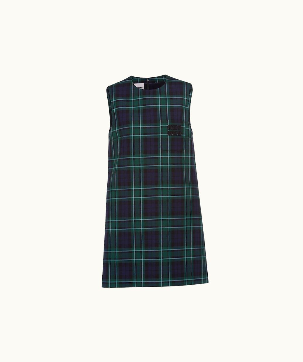 Miu Miu Miu Miu Plaid Mini-Dress