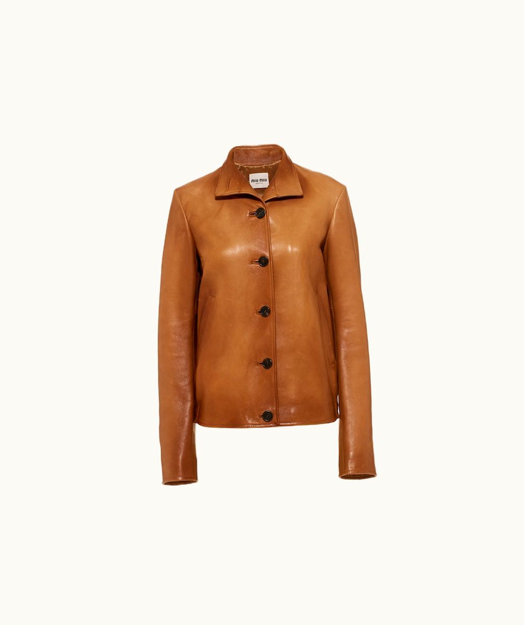 Miu Miu Miu Miu Nappa Leather Jacket UZ0152790