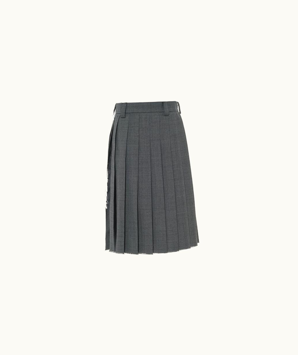 Miu Miu Miu Miu Prince Of Wales Check Wool Skirt