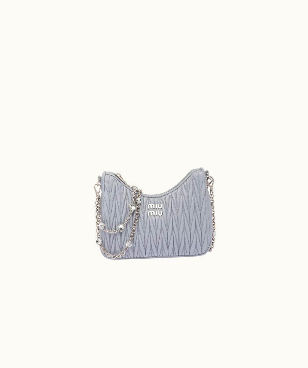 Miu Miu Miu Miu Matelassé Nappa Leather Shoulder Bag UZ0152847
