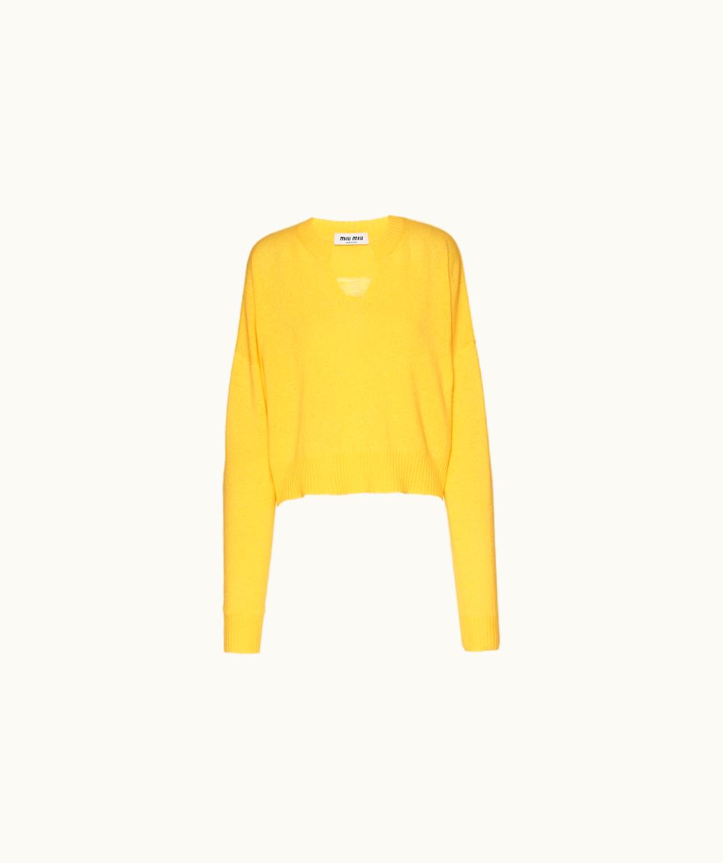 Miu Miu Miu Miu Cashmere Crew-Neck Sweater UZ0152881