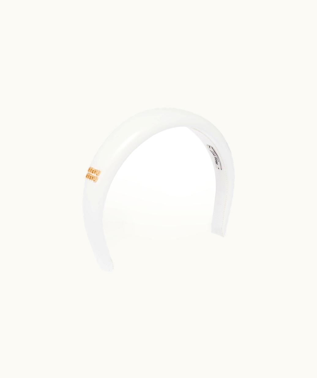 Miu Miu Miu Miu Patent Leather Headband UZ0152887