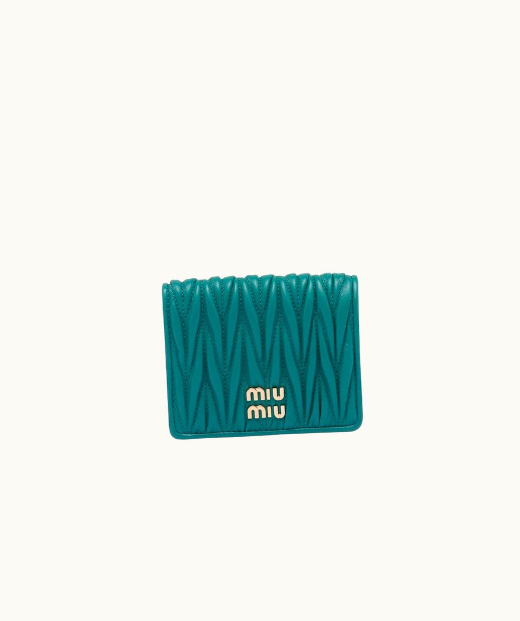 Miu Miu Miu Miu Small Matelassé Nappa Leather Wallet UZ0152904