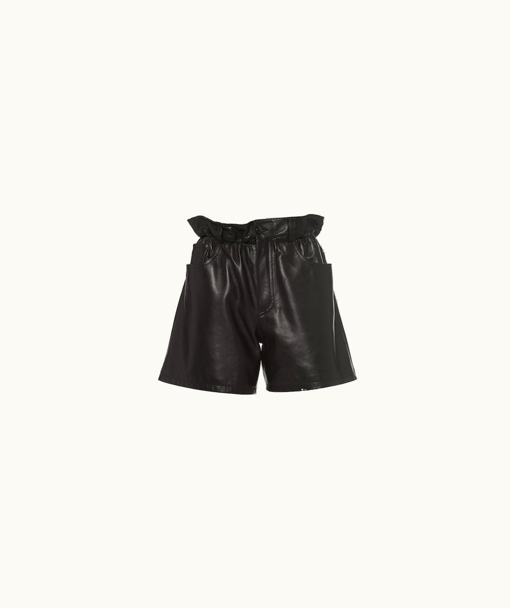 Miu Miu Miu Miu Nappa Leather Shorts UZ0152905