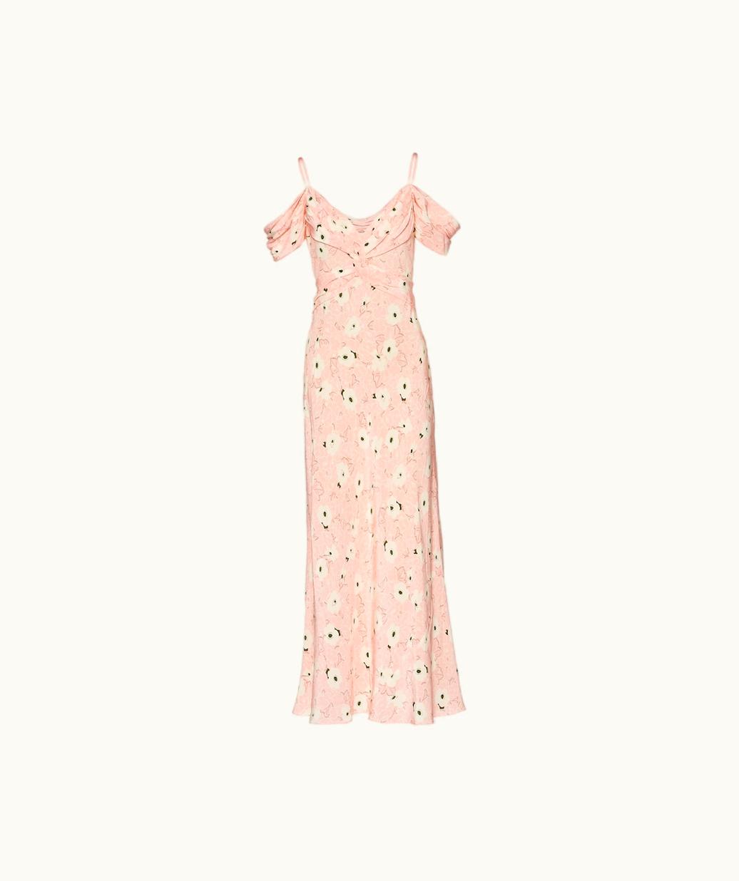 Miu Miu Miu Miu Crepe De Chine Long Dress UZ0152915