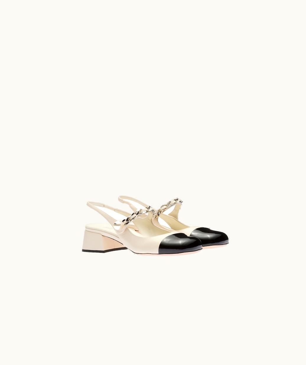 Miu Miu Miu Miu Leather Slingback Pumps UZ0152919