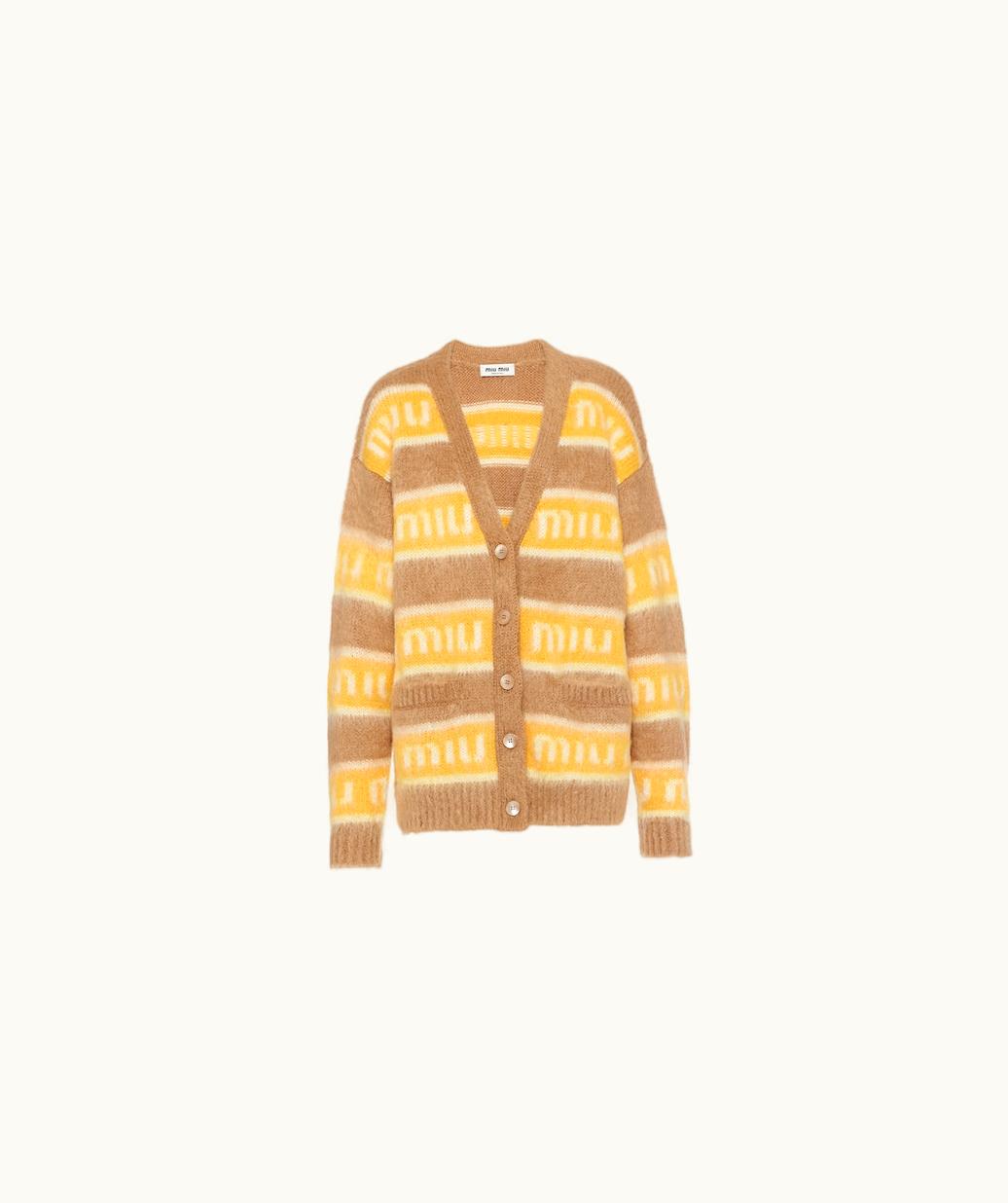 Miu Miu Miu Miu Oversized Mohair Cardigan