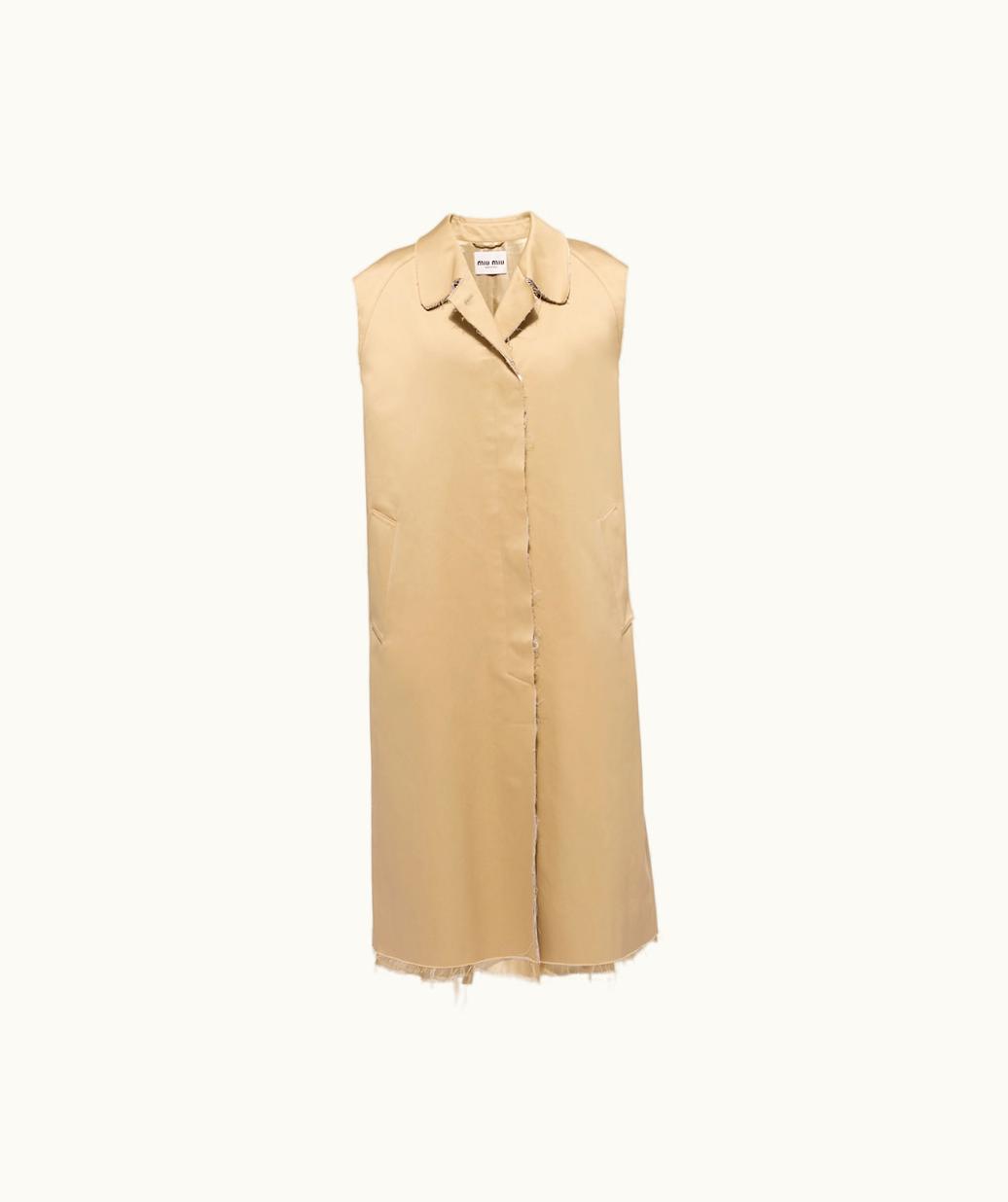 Miu Miu Miu Miu Single-Breasted Chino Coat UZ0152943