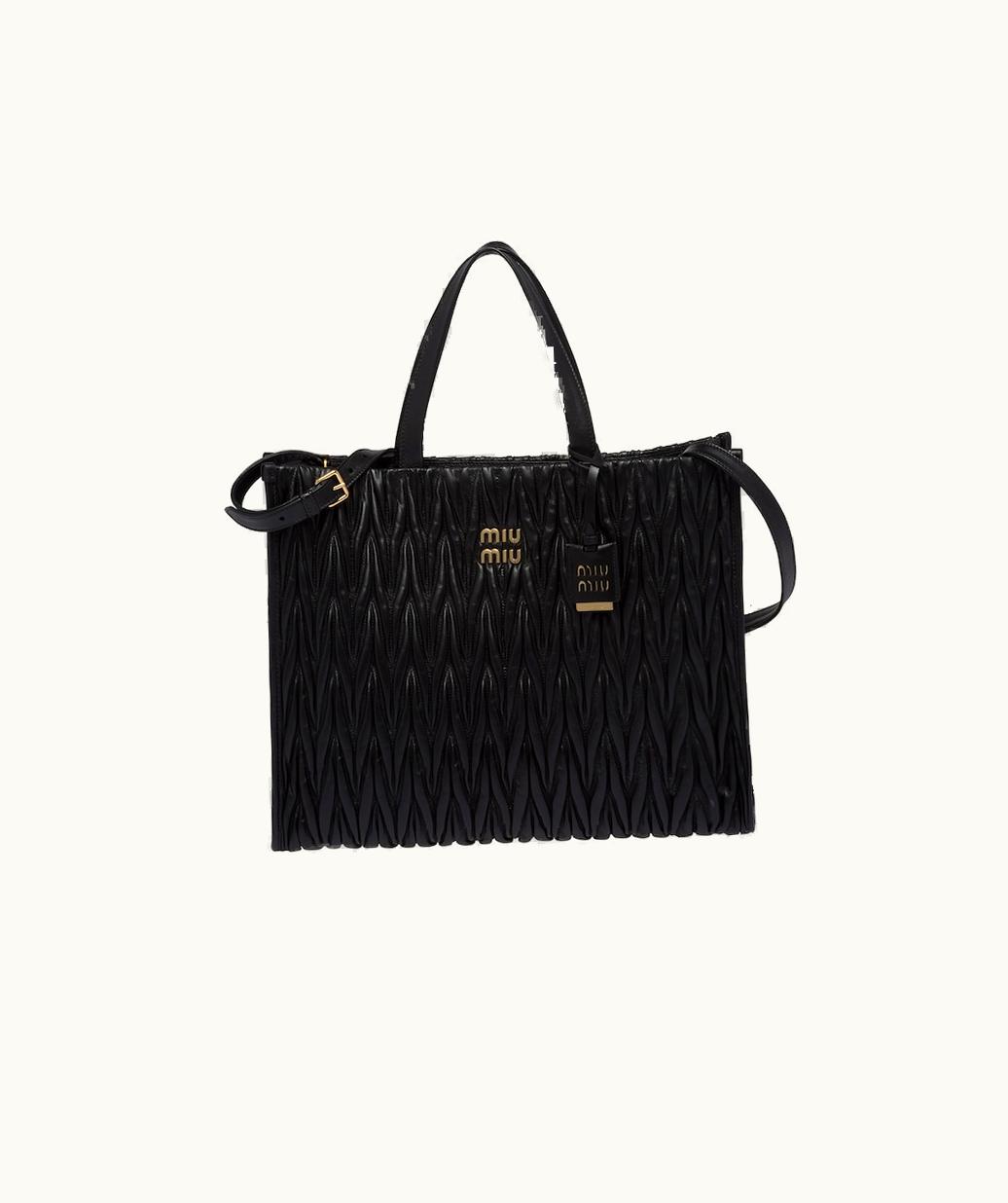 Miu Miu Miu Miu Matelassé Nappa Leather Tote UZ0152957