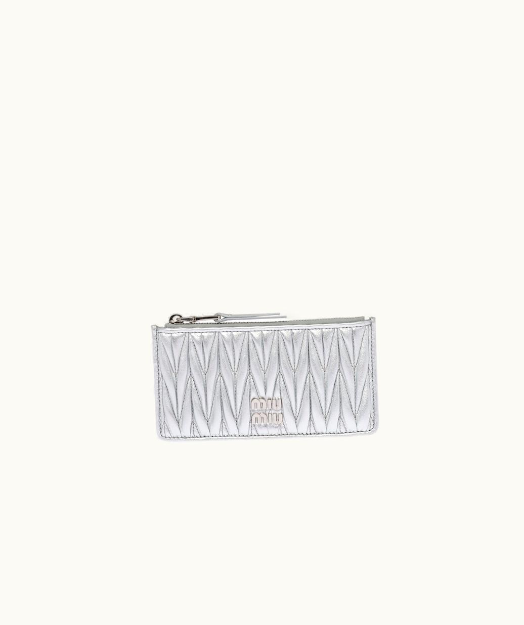 Miu Miu Miu Miu Matelassé Nappa Leather Envelope Wallet UZ0152970