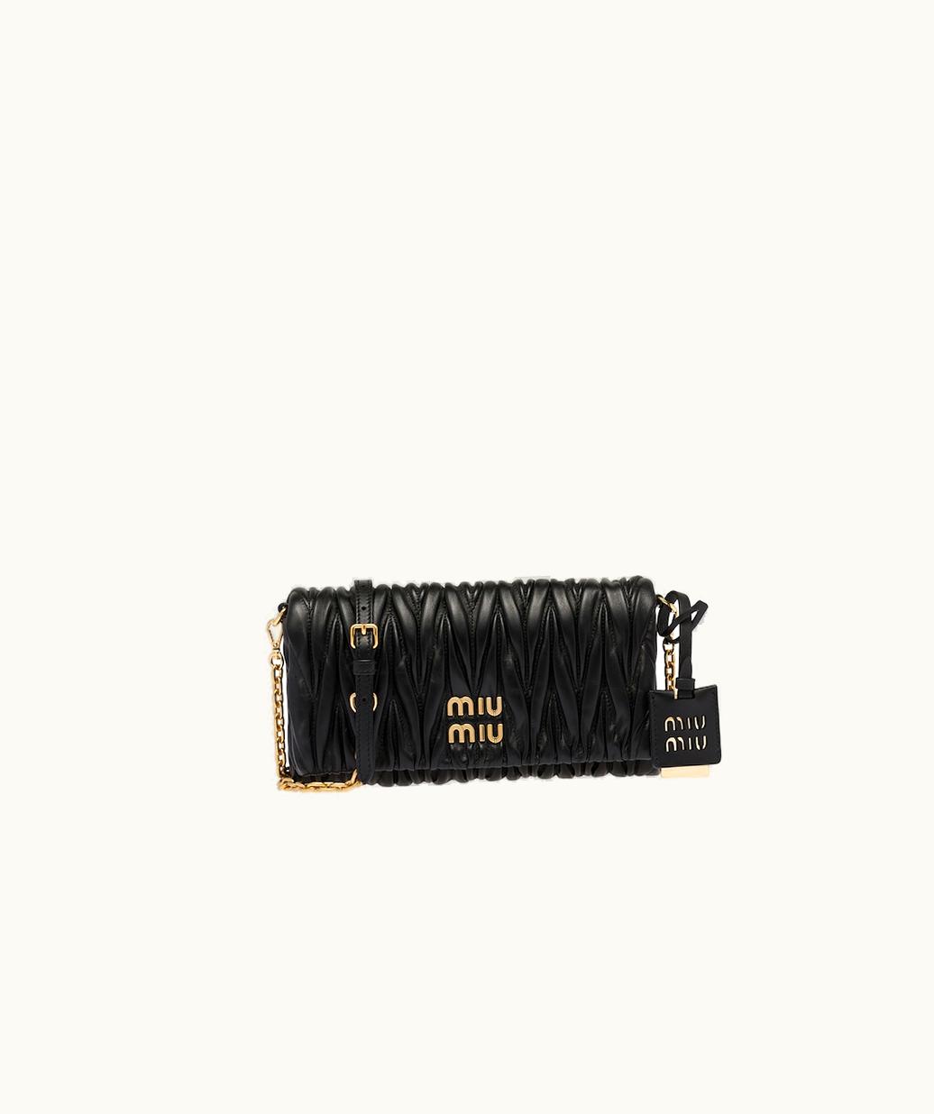 Miu Miu Miu Miu Matelassé Nappa Leather Shoulder Bag UZ0153001