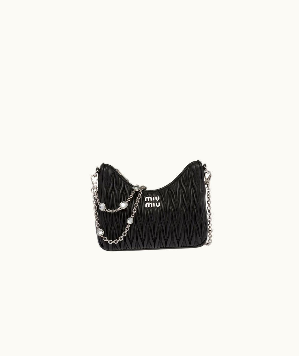Miu Miu Miu Miu Matelassé Nappa Leather Shoulder Bag UZ0153030
