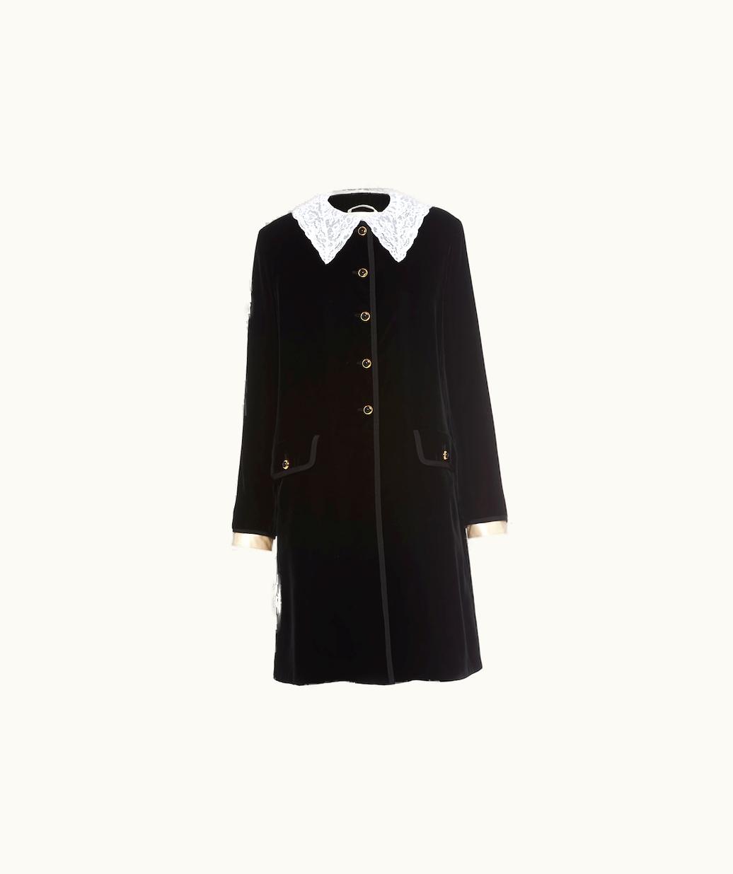 Miu Miu Miu Miu Single-Breasted Velvet Coat