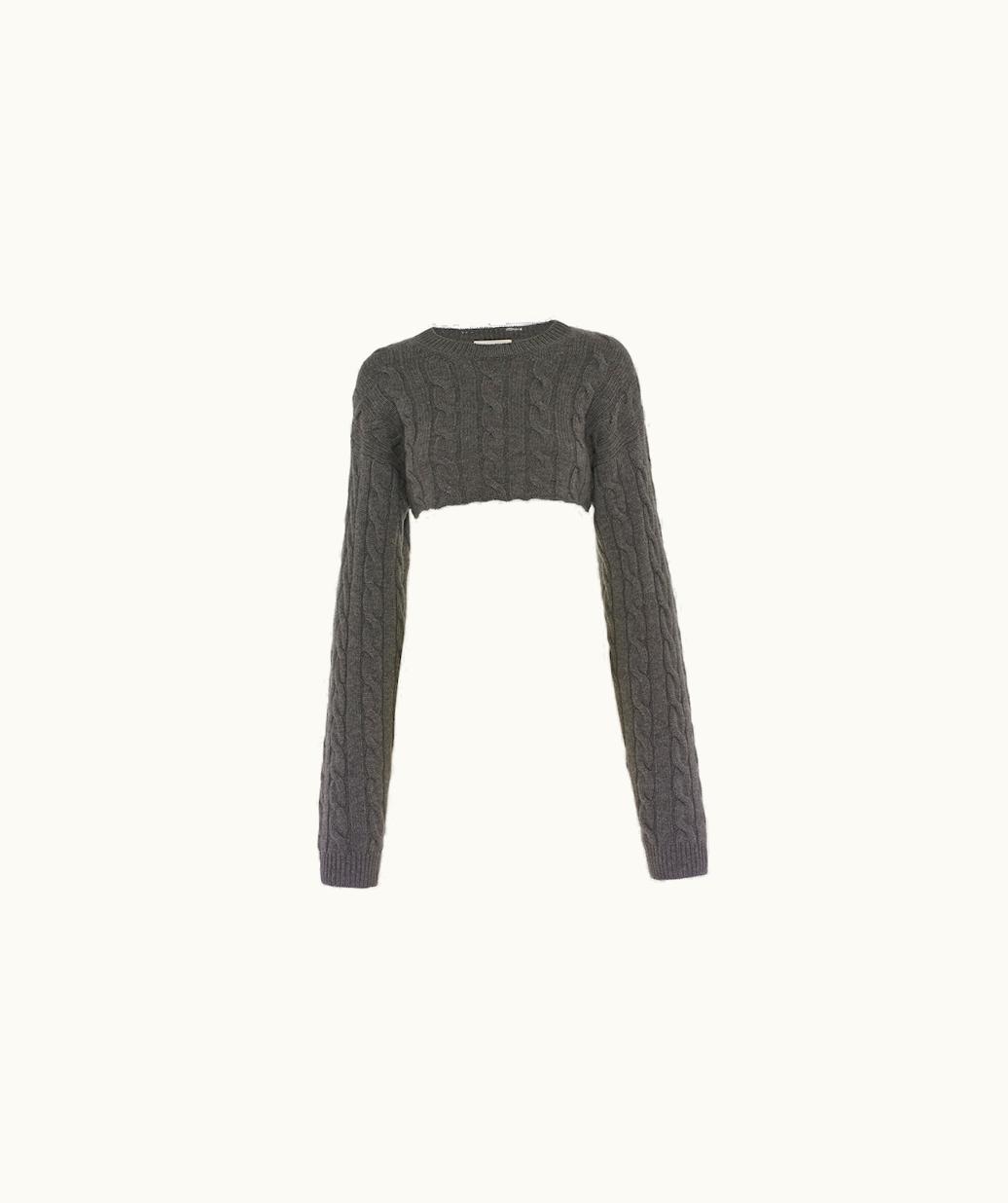 Miu Miu Miu Miu Cropped Cashmere Sweater