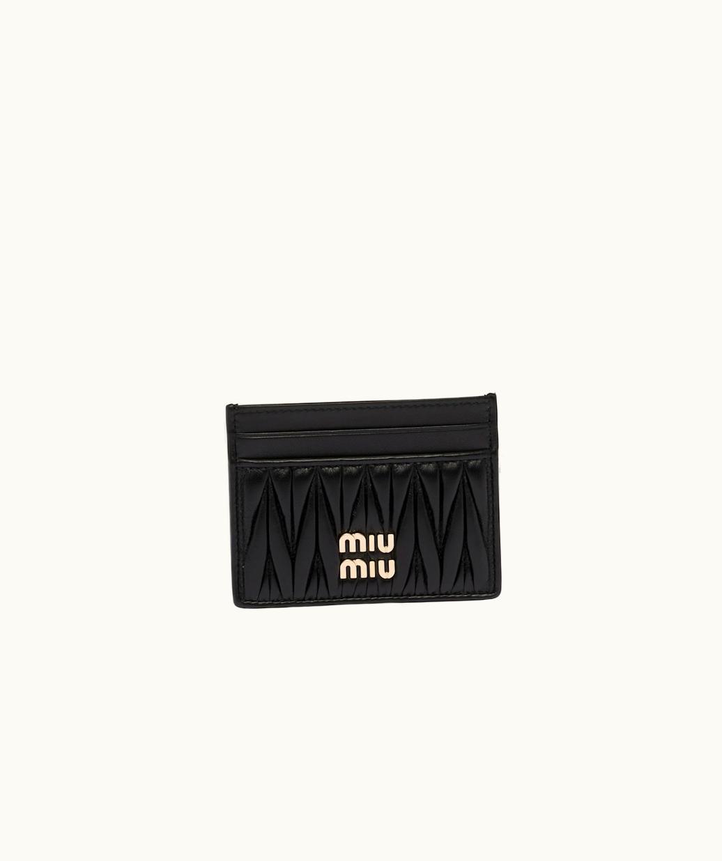 Miu Miu Miu Miu Matelassé Nappa Leather Card Holder UZ0153051